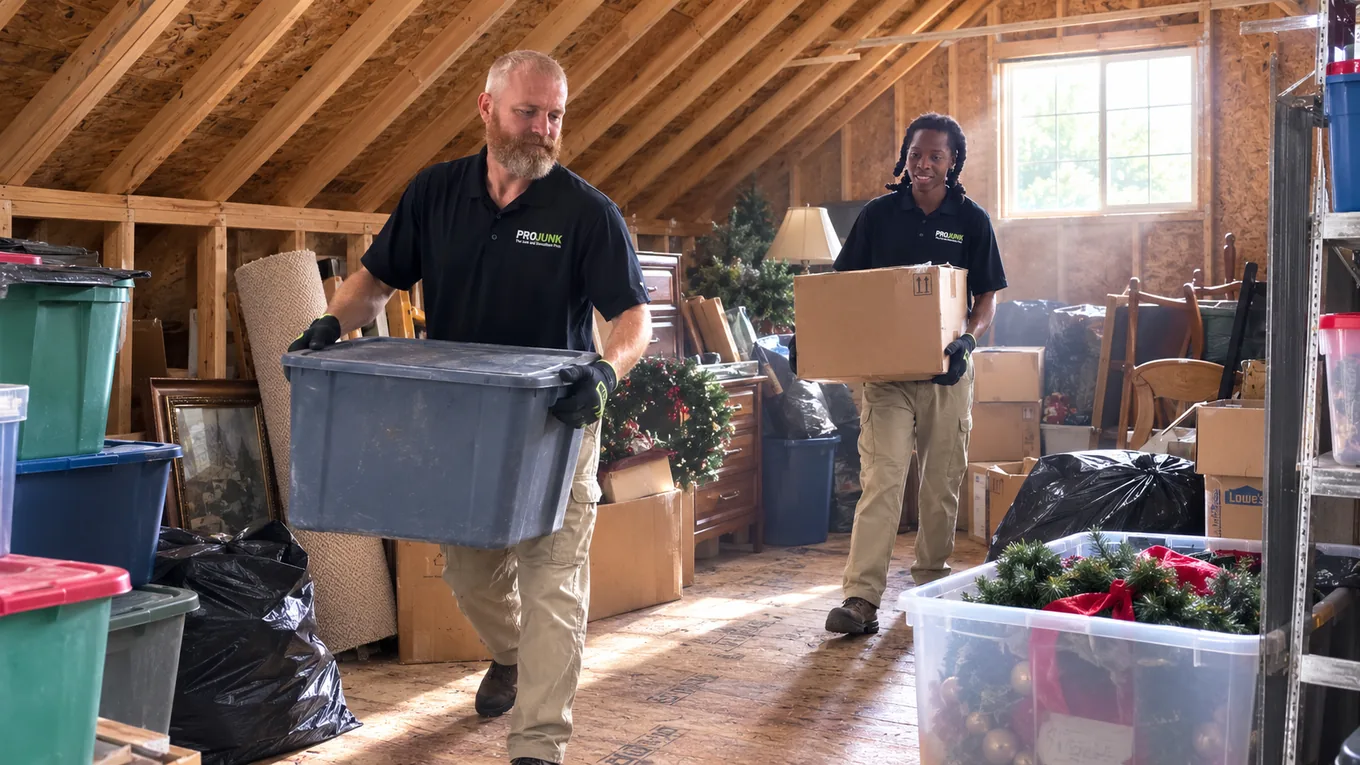 Attic cleanout in Louisville, KY