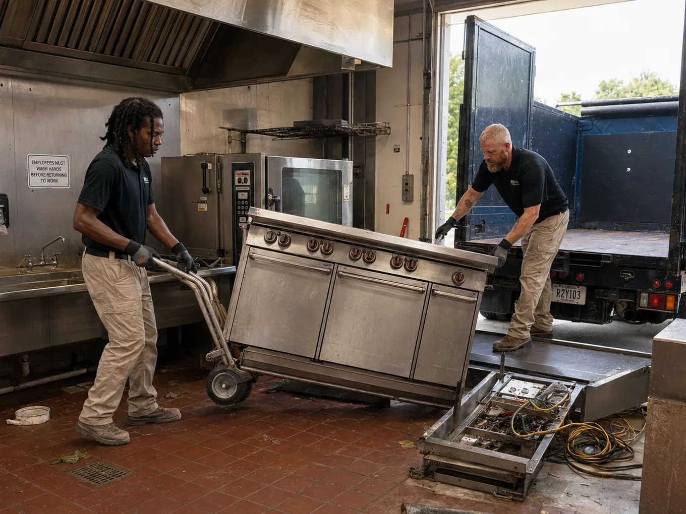 PROJUNK crew on a commercial cleanouts job
