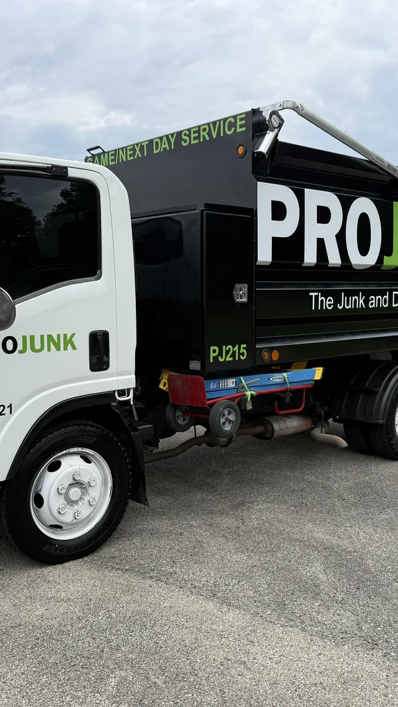 PROJUNK crew on a construction debris removal job